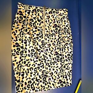 Leopard Print Women's Skirt